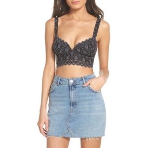 Free People Ezra Bralette/Crop Top Sz L